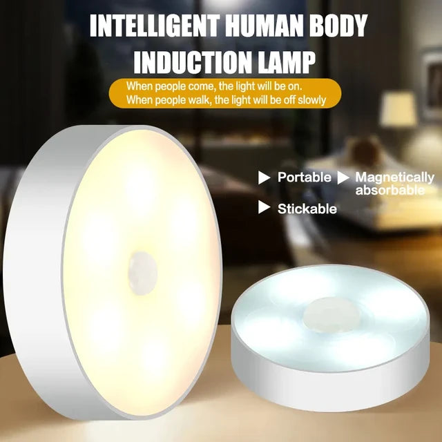 Intelligent night light home wardrobe storage USB light charging function