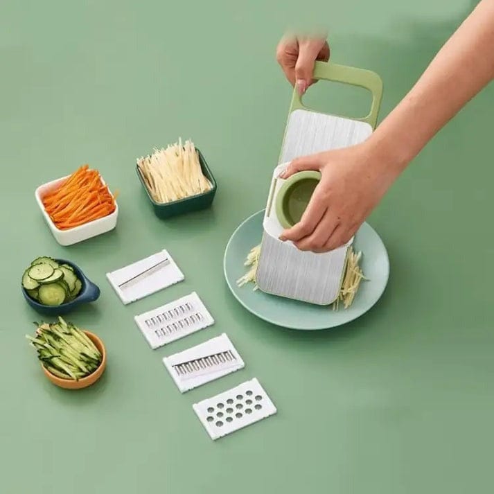 5-in-1 Vegetable Cutter & Slicer – Multi-Function Kitchen Tool for Fast Food Prep