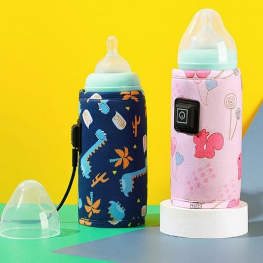 Portable Baby Milk Warmer for Travel – USB Rechargeable Bottle Warmer with Temperature Control