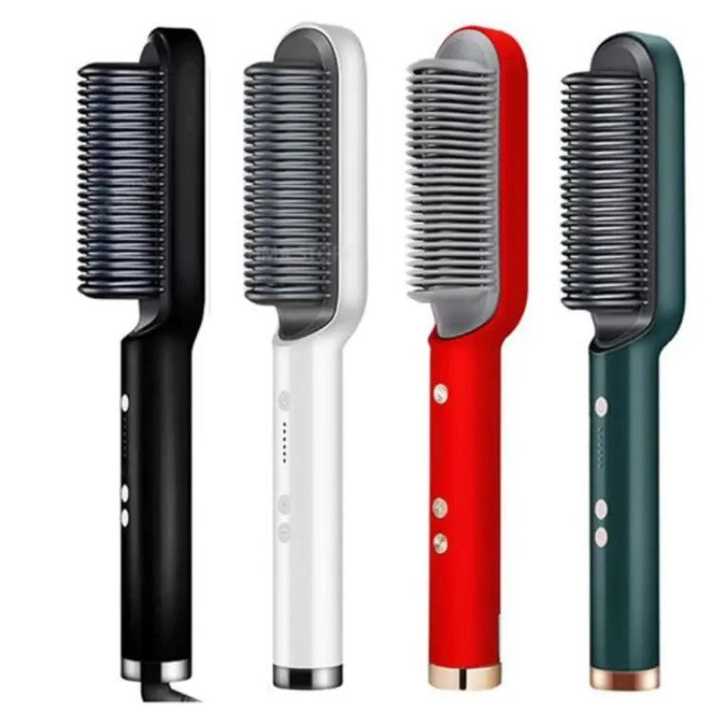 2 in 1 Hair Straightener Comb & Curler.
