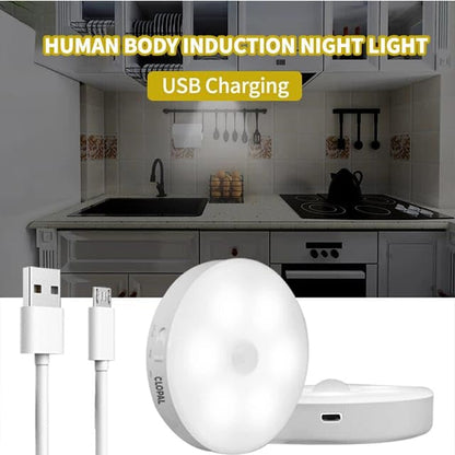 (Free Home Delivery)🌙✨ Smart Motion Sensor Night Light – USB Rechargeable