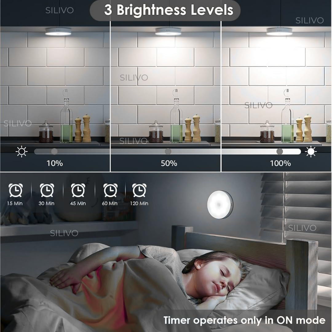 (Free Home Delivery)🌙✨ Smart Motion Sensor Night Light – USB Rechargeable