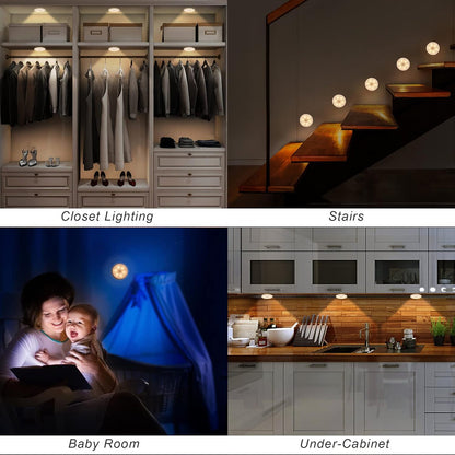 (Free Home Delivery)🌙✨ Smart Motion Sensor Night Light – USB Rechargeable