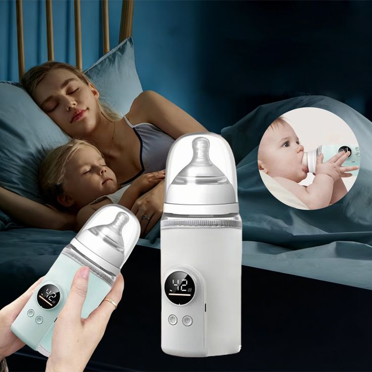 Portable Baby Milk Warmer for Travel – USB Rechargeable Bottle Warmer with Temperature Control