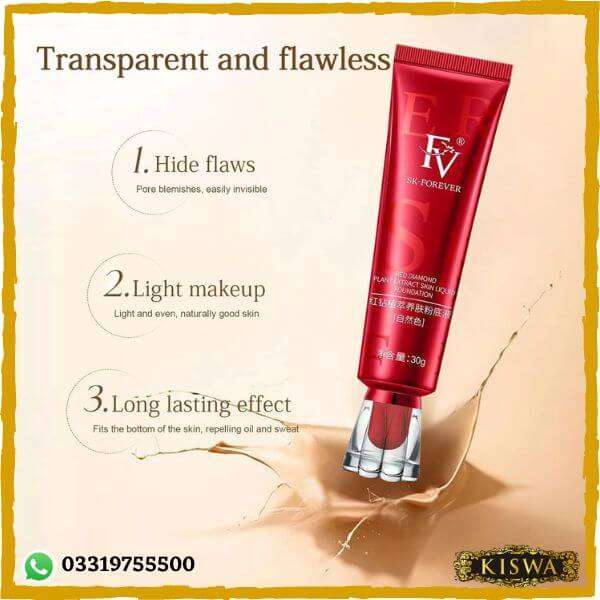 ⦁ FV Matt Finish Liquid Full Coverage Base 30gm – Flawless Makeup Foundation