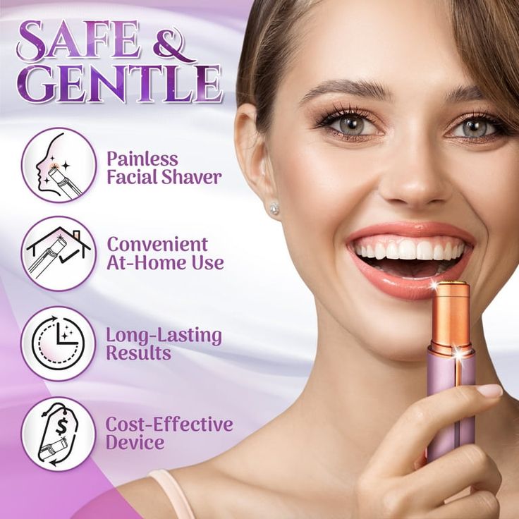 ✅ Flawless Face Gen 2 Painless Facial Hair Remover for Women – 18K Gold-Plated Head with LED Light