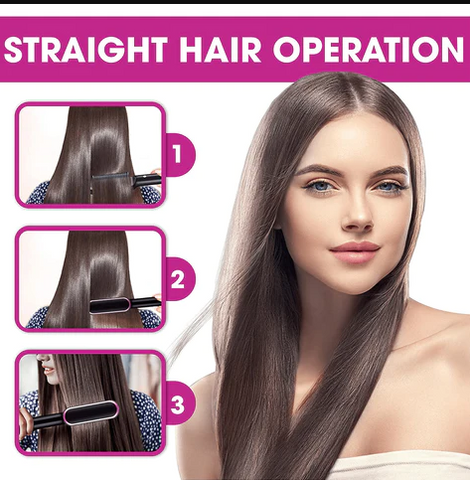 2 in 1 Hair Straightener Comb & Curler.