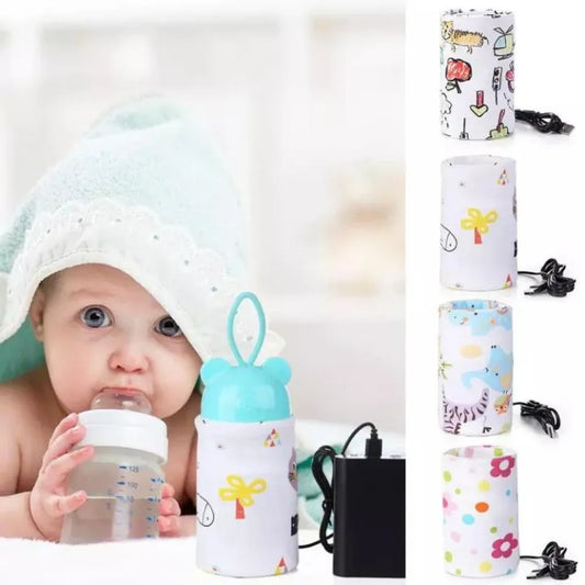 Portable Baby Milk Warmer for Travel – USB Rechargeable Bottle Warmer with Temperature Control