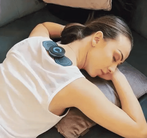 Electric EMS Neck Massager Mini Cervical Back Patch Stimulator Massageador