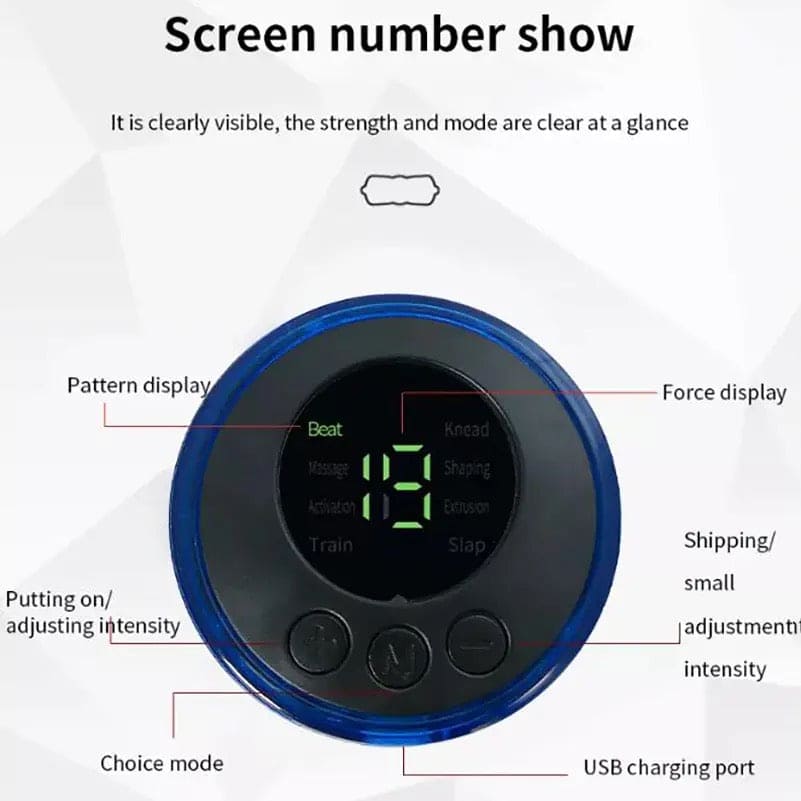 Electric EMS Neck Massager Mini Cervical Back Patch Stimulator Massageador