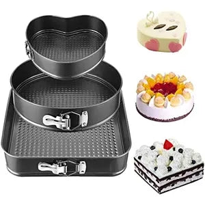 3-Piece Springform Cake Pan Set Ⓢ