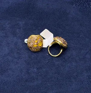 Stone Pavé Statement Ring