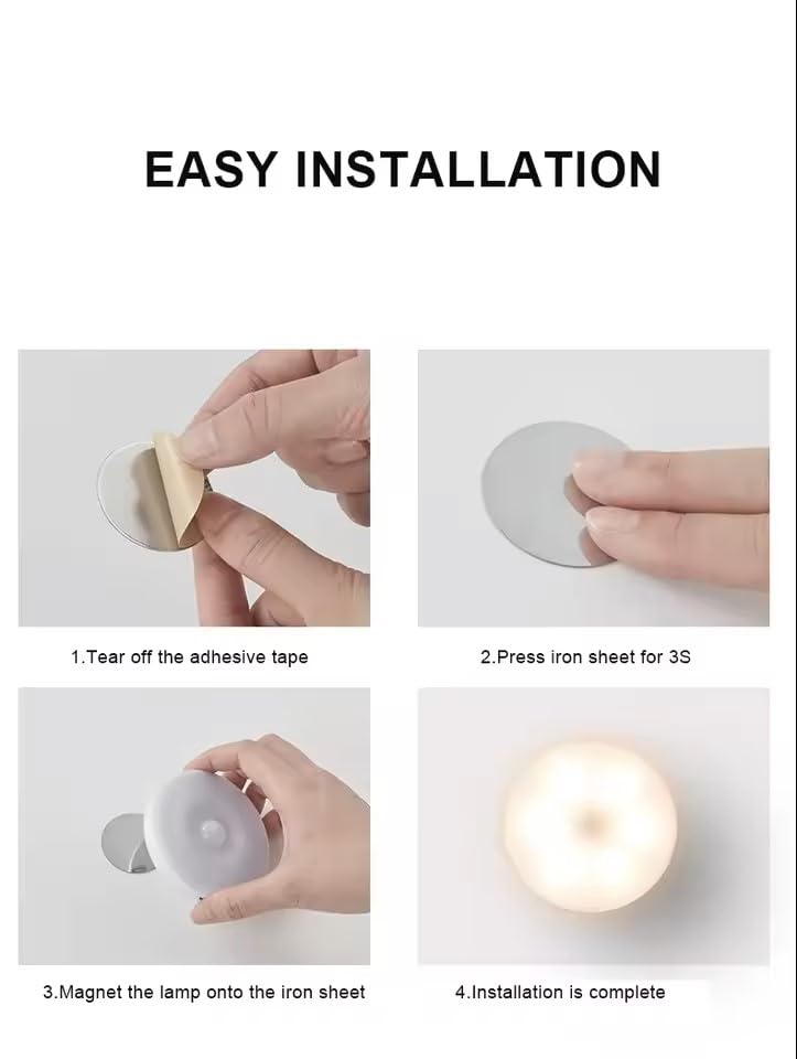 (Free Home Delivery)🌙✨ Smart Motion Sensor Night Light – USB Rechargeable