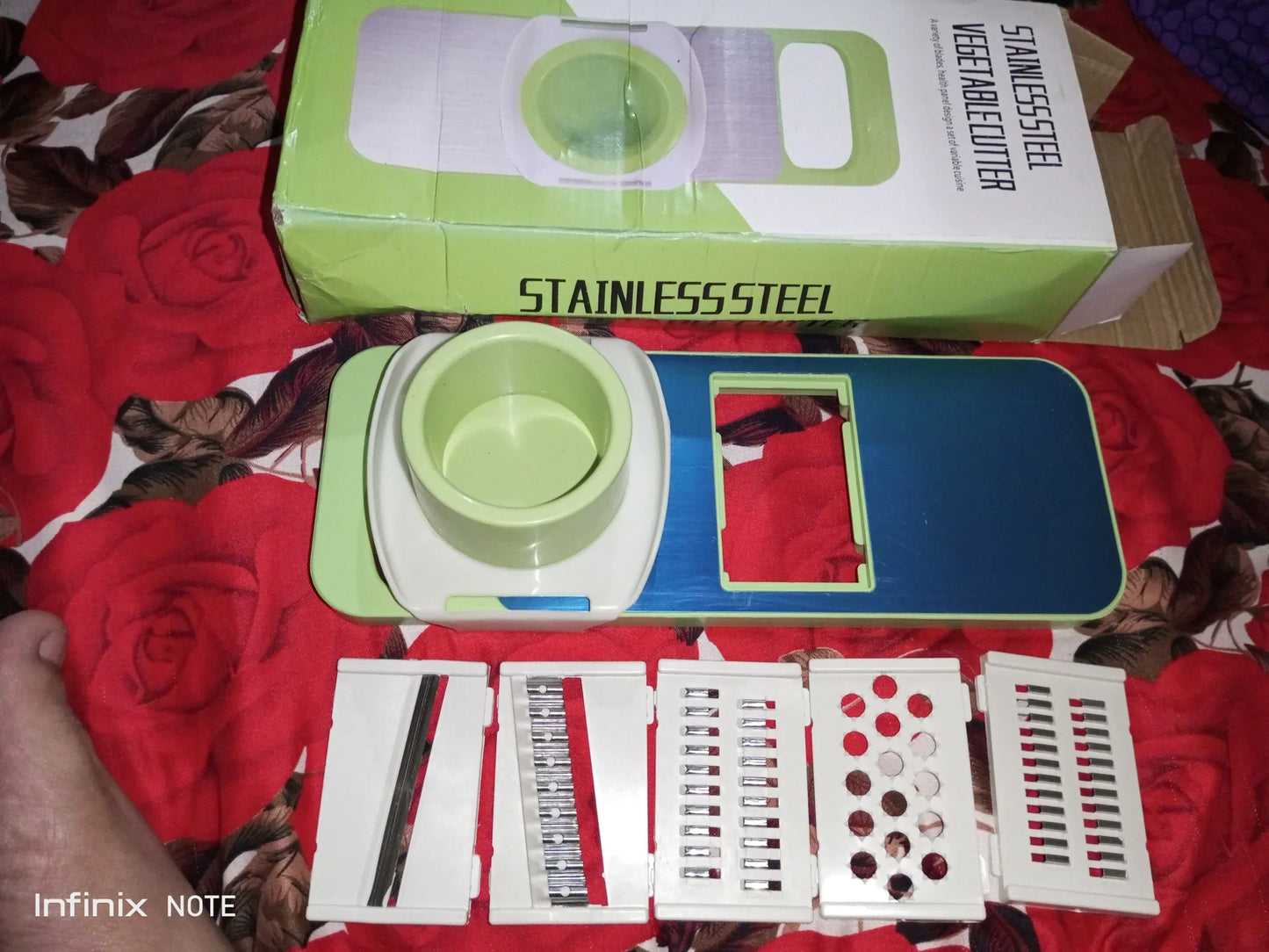 5 in-1 Multifunctional Manual Mandolin Vegetable Slicer Cutter Food & Chopper